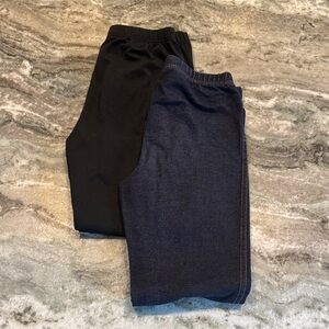 Stylish Kids' Black and Blue Leggings